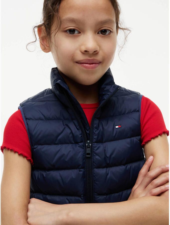 Tommy Hilfiger kids bodywarmer donkerblauw - Foto 2