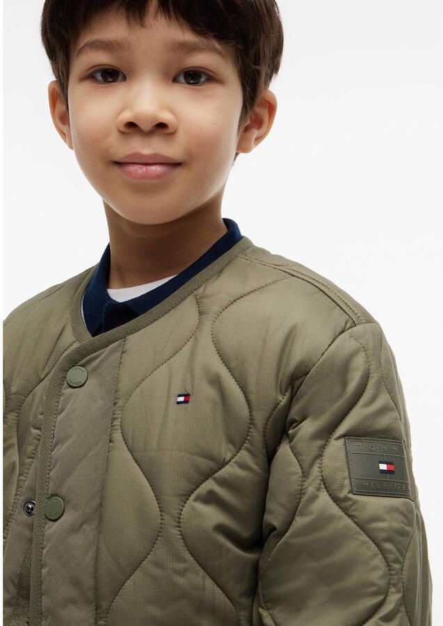 Tommy Hilfiger kids quilted zomerjas groen - Foto 2