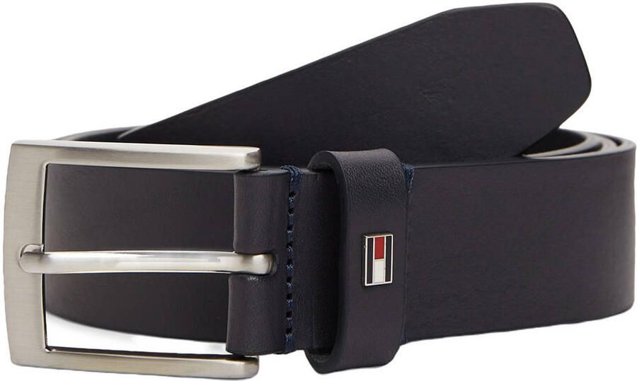 Tommy Hilfiger Leren riem ADAN 3.5 EXT Metalen logopatch eenvoudige doornsluiting