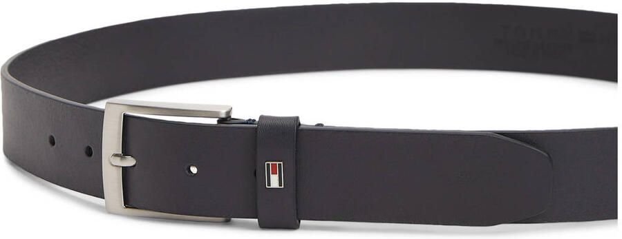 Tommy Hilfiger Leren riem ADAN 3.5 EXT Metalen logopatch eenvoudige doornsluiting - Foto 3