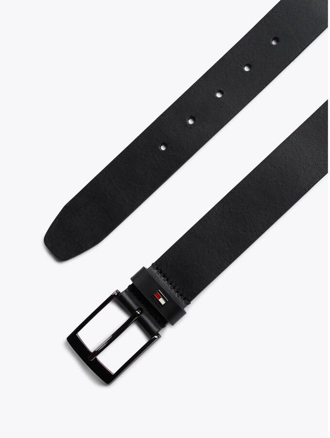Tommy Hilfiger Leren riem ADAN 3.5 EXT Metalen logopatch eenvoudige doornsluiting - Foto 2