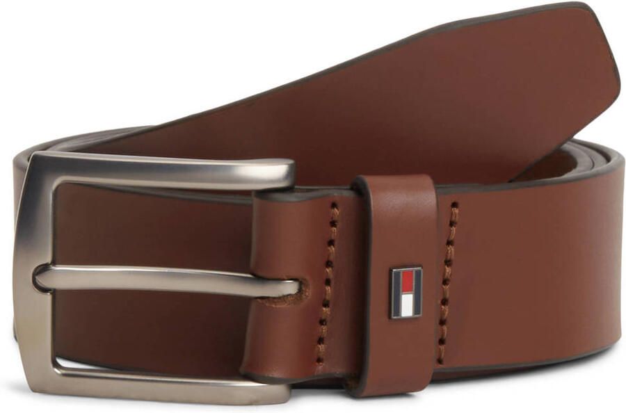 Tommy Hilfiger Leren riem DENTON 3.5 EXT Eenvoudige gesp metalen logo