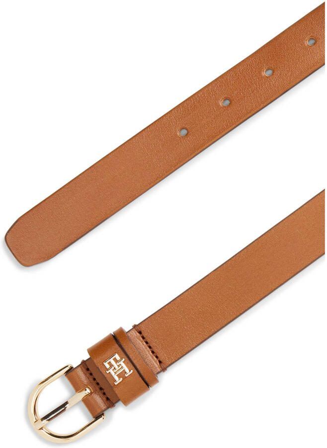 Tommy Hilfiger Leren riem ESSENTIAL EFFORTLESS 2.5 GOLD Logo-embleem zachte haptiek ovale eenvoudige pin sluiting - Foto 2