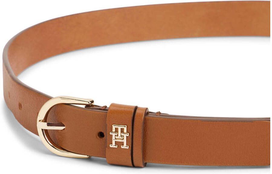 Tommy Hilfiger Leren riem ESSENTIAL EFFORTLESS 2.5 GOLD Logo-embleem zachte haptiek ovale eenvoudige pin sluiting - Foto 3
