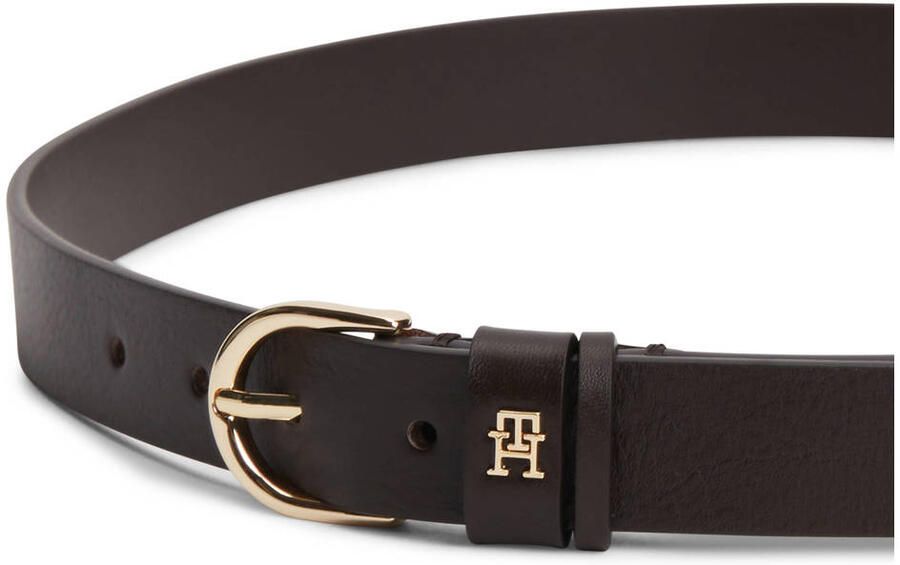 Tommy Hilfiger leren riem Essential Effortless donkerbruin - Foto 3