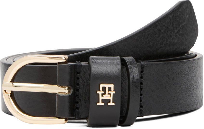 Tommy Hilfiger Leren riem ESSENTIAL EFFORTLESS 2.5 GOLD Logo-embleem zachte haptiek ovale eenvoudige pin sluiting - Foto 3