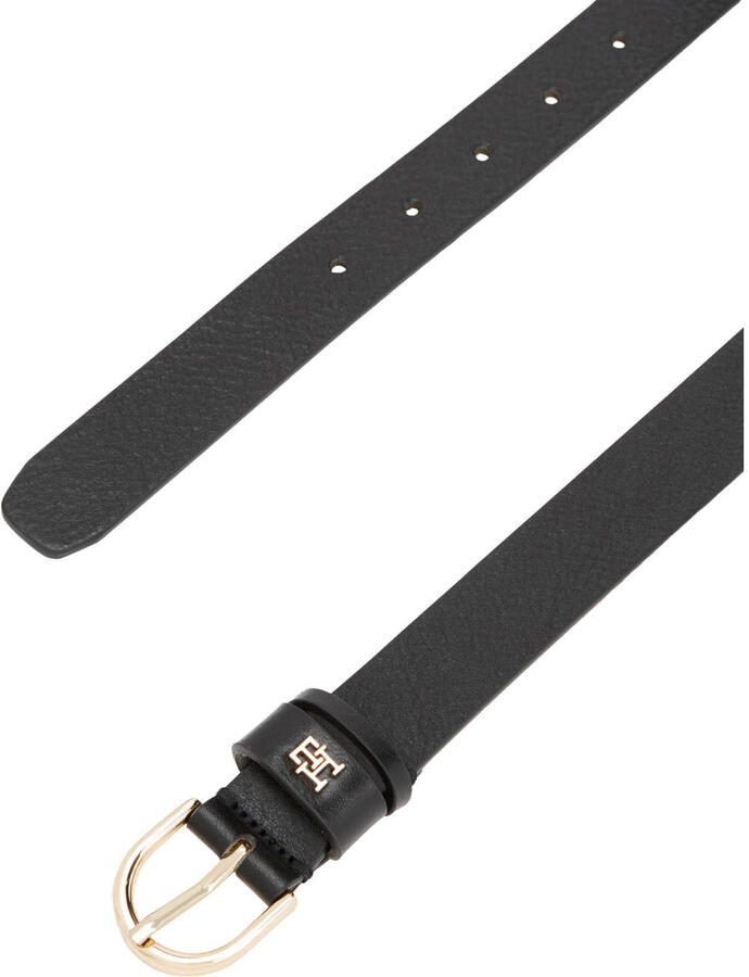 Tommy Hilfiger Leren riem ESSENTIAL EFFORTLESS 2.5 GOLD Logo-embleem zachte haptiek ovale eenvoudige pin sluiting - Foto 2