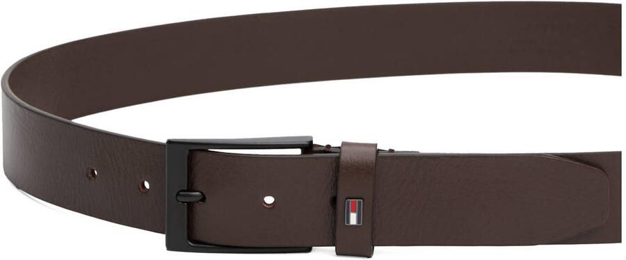 Tommy Hilfiger Leren riem LAYTON 3.5 Metalen patch eenvoudige doornsluiting - Foto 2