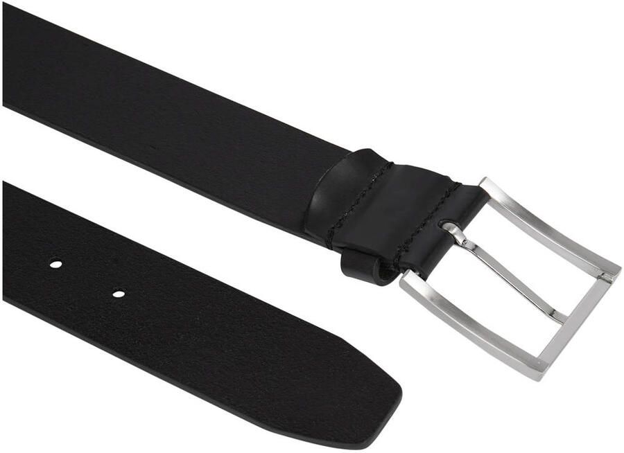 Tommy Hilfiger Leren riem DENTON 3 5 Robuuste leren riem met vlaglabel zilverkleurige gesp verstelbaar - Foto 2