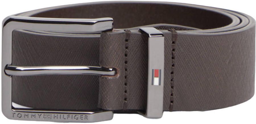Tommy Hilfiger leren riem Oliver donkerbruin