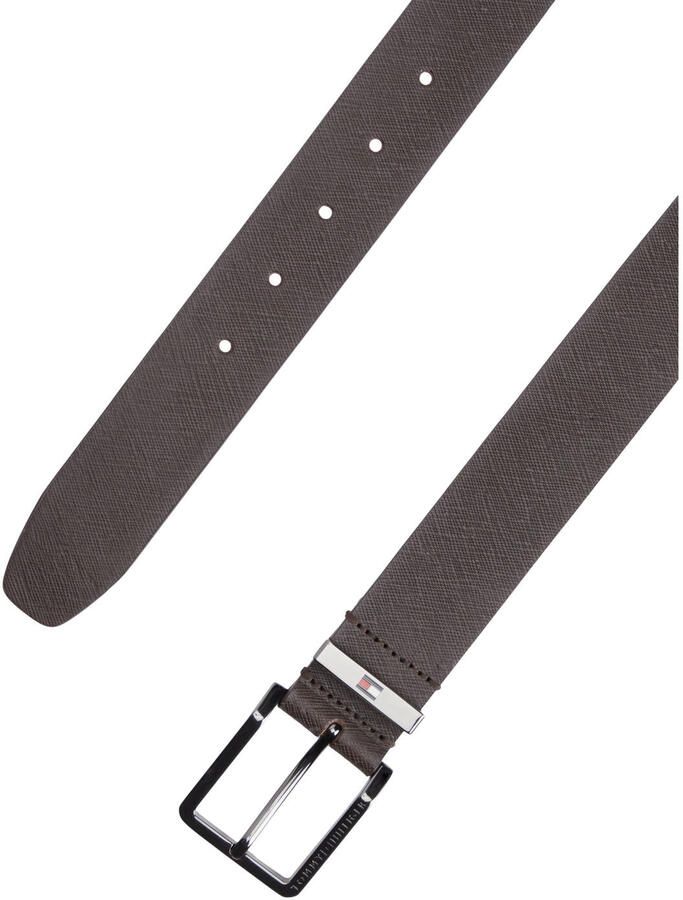 Tommy Hilfiger leren riem Oliver donkerbruin - Foto 2