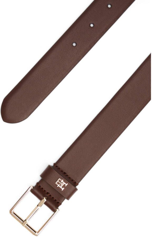 Tommy Hilfiger leren riem TH Square donkerbruin - Foto 2
