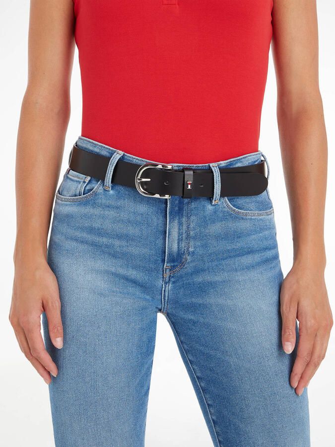 Tommy Hilfiger Leren riem met subtiele logo-lus