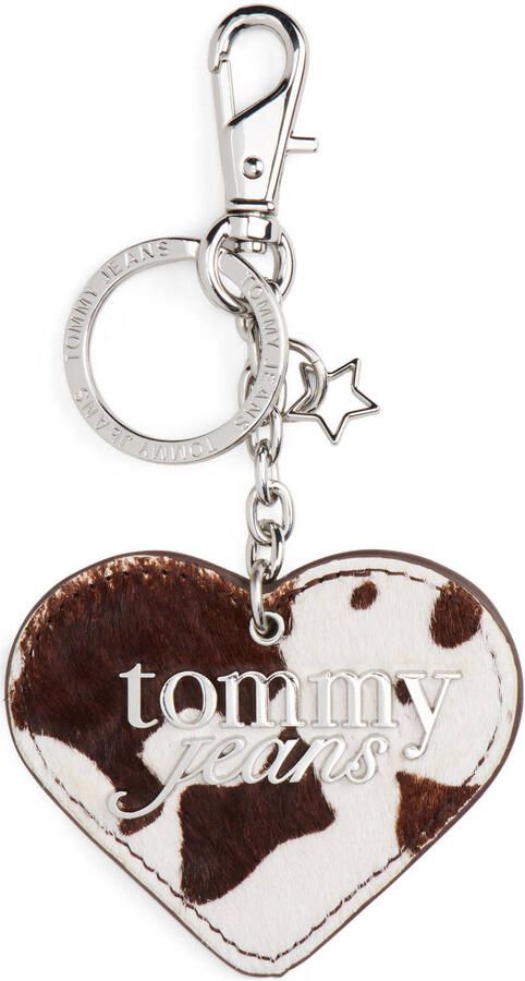 Tommy Hilfiger leren sleutelhanger TJW Cow bruin