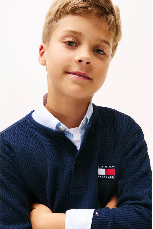 Tommy Hilfiger longsleeve donkerblauw - Foto 2