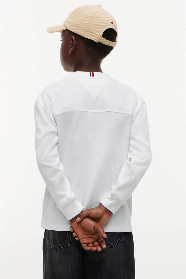 Tommy Hilfiger longsleeve met logo wit - Foto 3