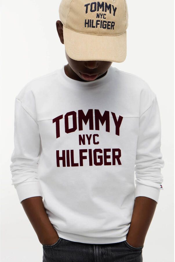 Tommy Hilfiger longsleeve met logo wit - Foto 2