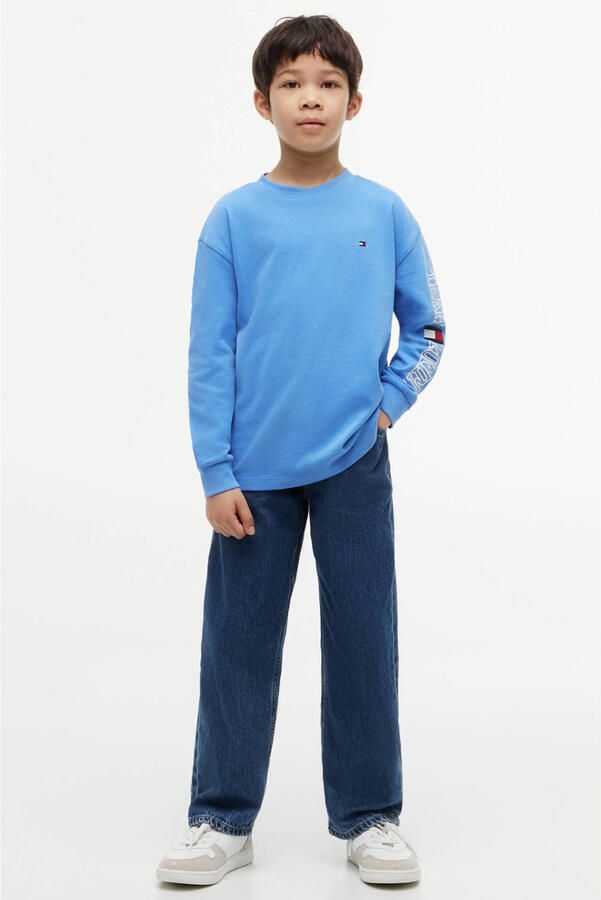 Tommy Hilfiger longsleeve met tekst blauw - Foto 2