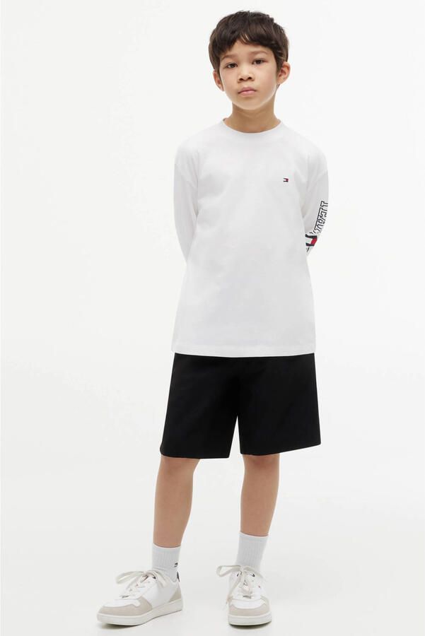 Tommy Hilfiger longsleeve met tekstprint wit - Foto 3