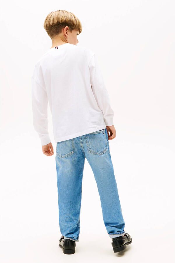 Tommy Hilfiger Shirt met lange mouwen ESSENTIAL T-SHIRT LS voor kinderen tot 16 jaar merklogo