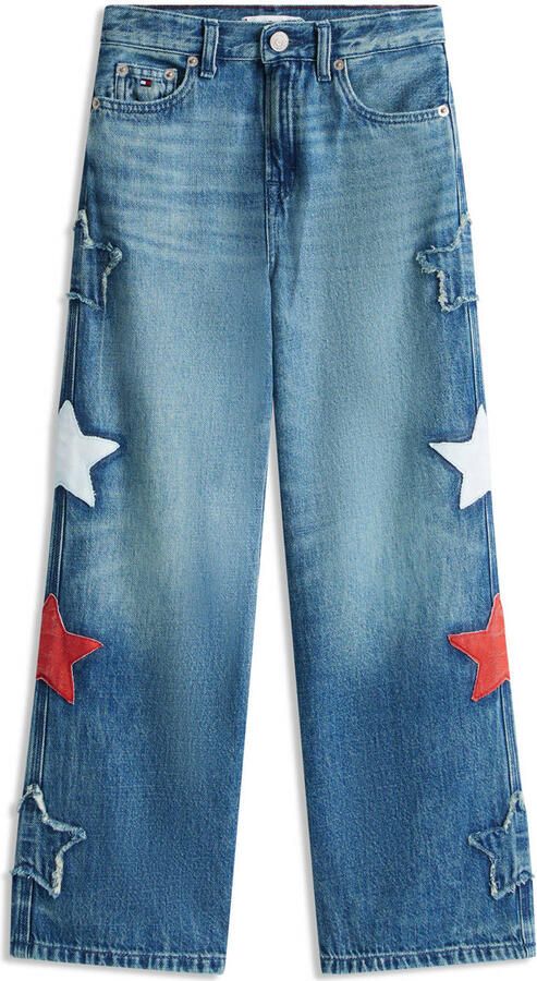 Tommy Hilfiger MABEL STAR high waist wide leg jeans medium blue denim