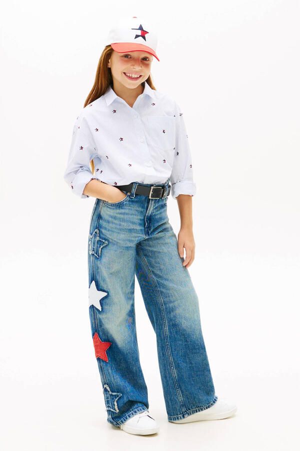 Tommy Hilfiger MABEL STAR high waist wide leg jeans medium blue denim - Foto 3