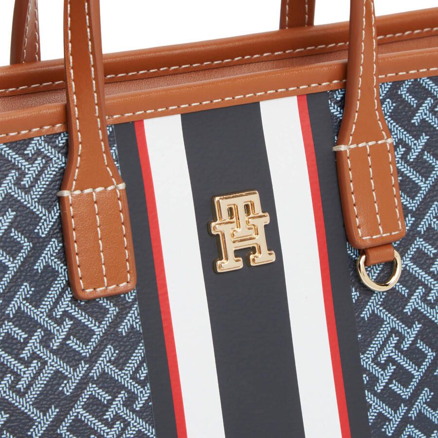 Tommy Hilfiger mini shopper TH Monoplay met logoprint donkerblauw - Foto 2