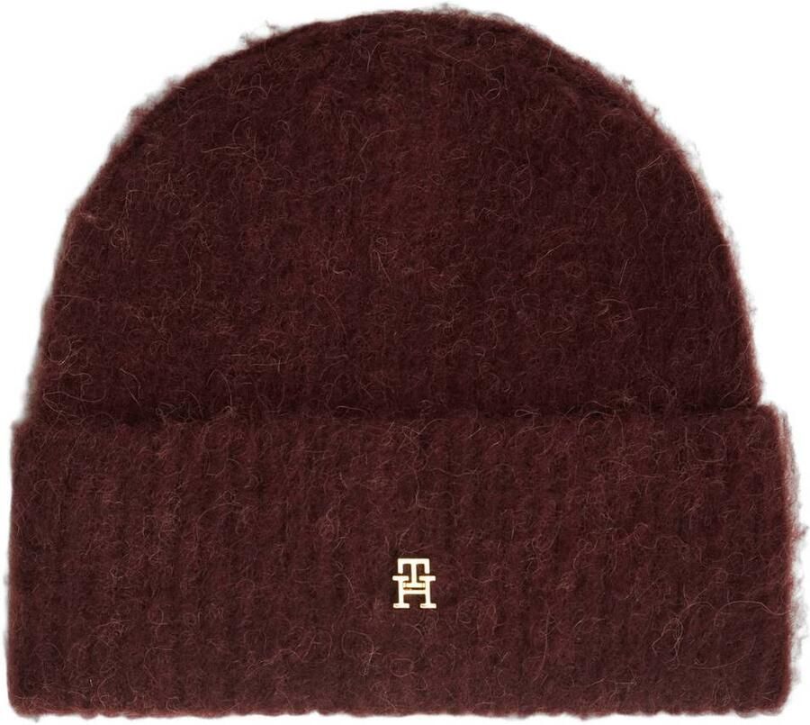 Tommy Hilfiger muts TH Elevated Chic bordeauxrood