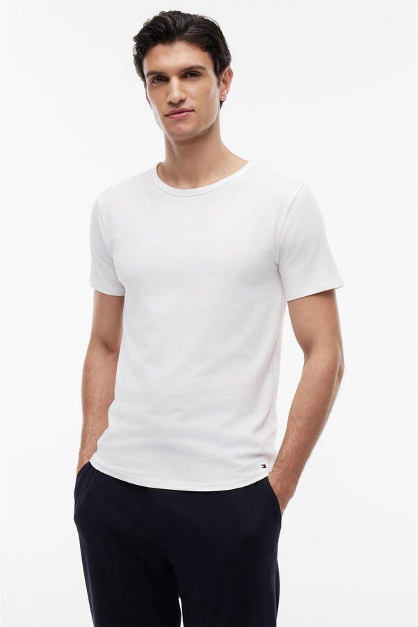 Tommy Hilfiger Stretch Crewneck Shirts Heren (3-pack) - Foto 2