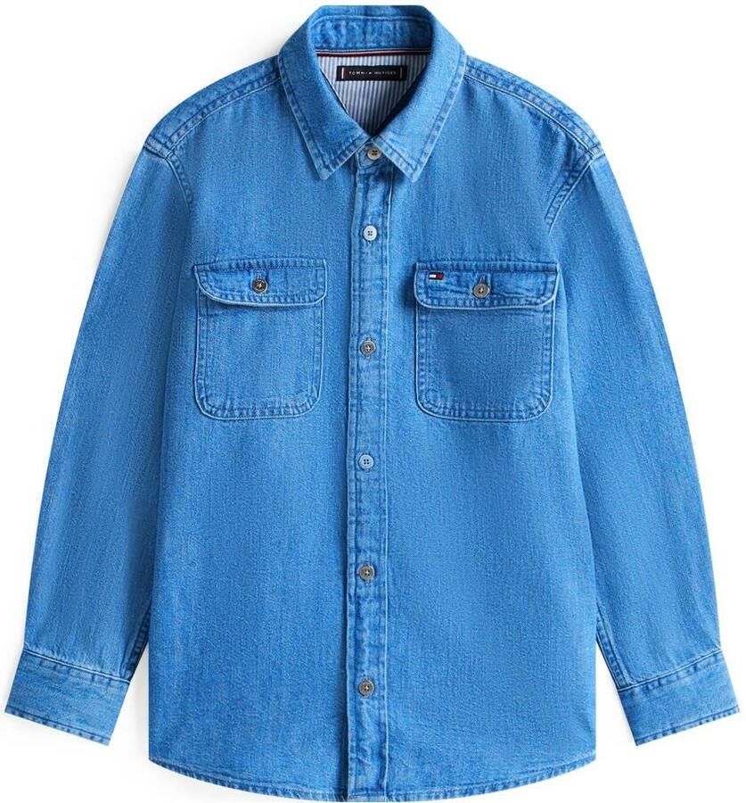 Tommy Hilfiger Teens Regular fit jeansoverhemd van puur katoen - Foto 3