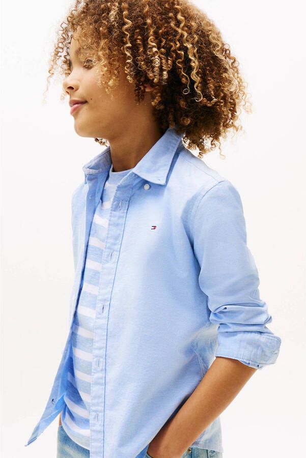 Tommy Hilfiger Overhemd met lange mouwen BOYS STRETCH OXFORD SHIRT L S Kinderen tot 16 jaar button-down kraag lange mouwen logo-vlag - Foto 2