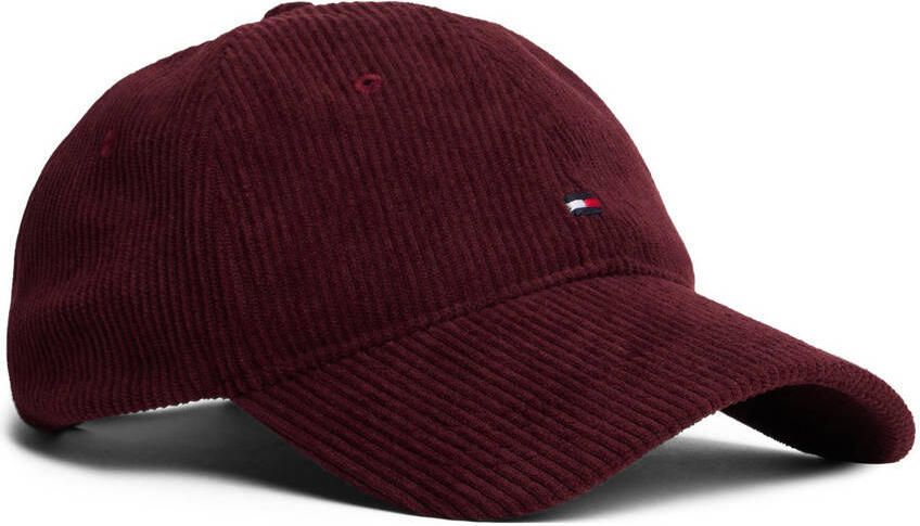 Tommy Hilfiger pet Flag 6 Panel donkerrood - Foto 3