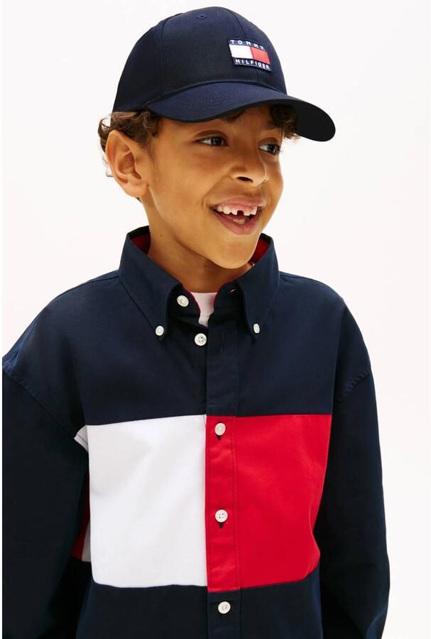 Tommy Hilfiger pet met vlaglogo donkerblauw - Foto 2