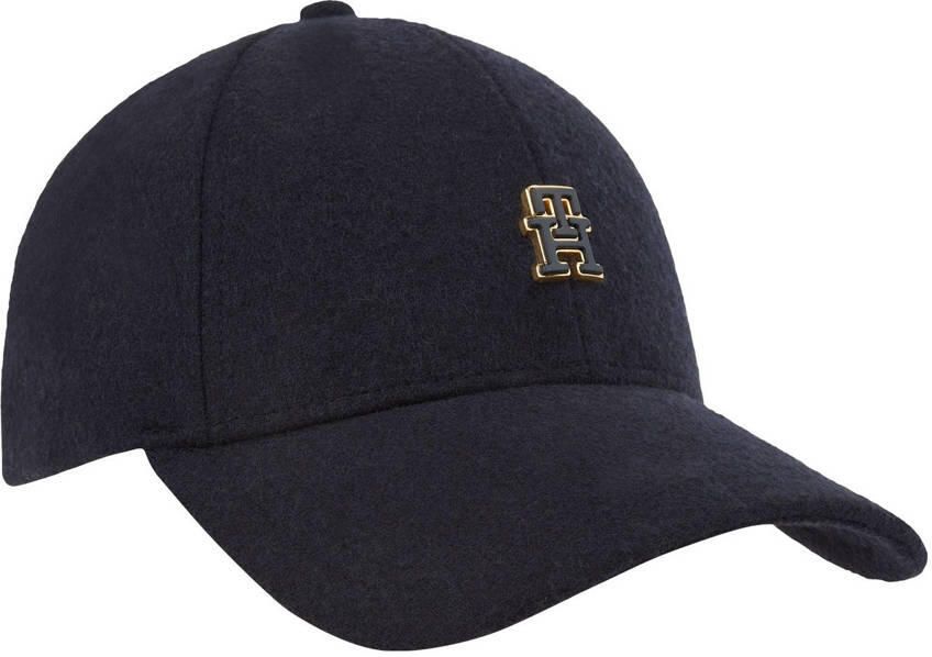 Tommy Hilfiger Monogram Wintermuts Stijlvol Donkerblauw Blue Dames