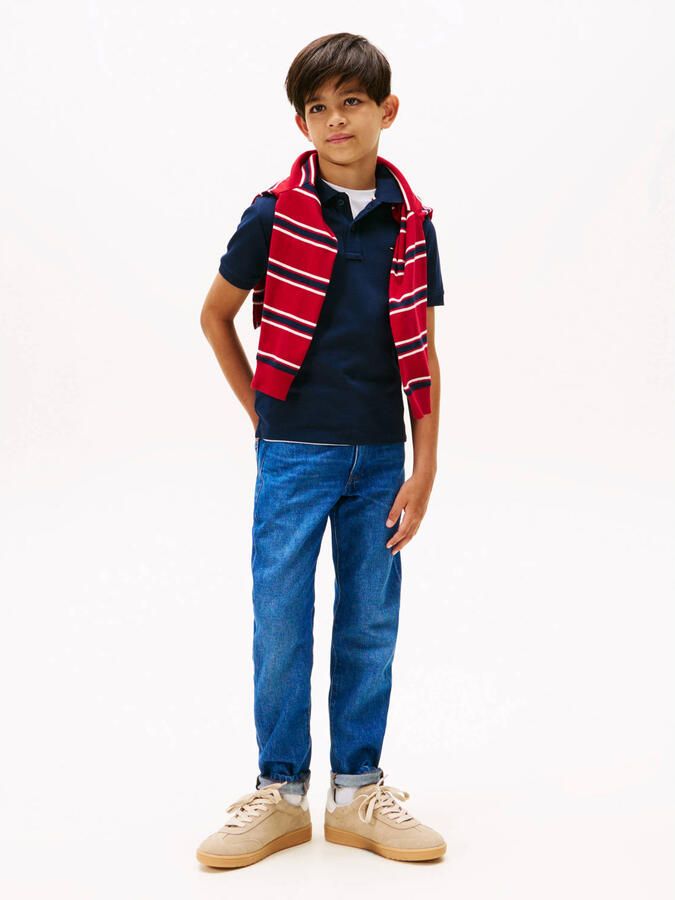 TOMMY HILFIGER Jongens Polo's & T-shirts Interlock Rwb Polo Ss Donkerblauw - Foto 4