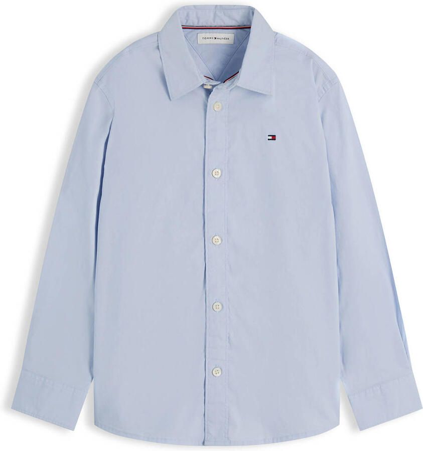 Tommy Hilfiger poplin overhemd lichtblauw
