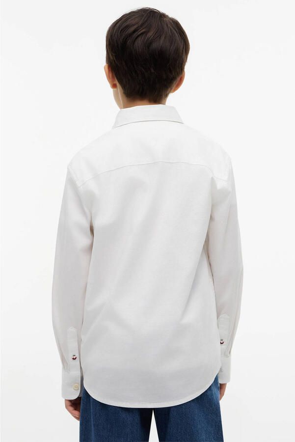 Tommy Hilfiger poplin overhemd wit - Foto 3