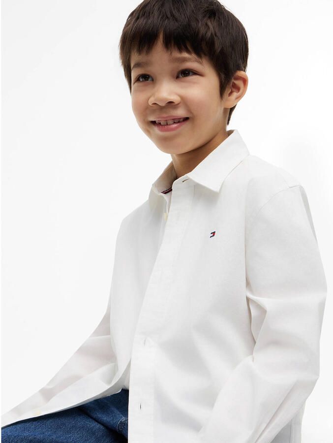 Tommy Hilfiger poplin overhemd wit - Foto 2