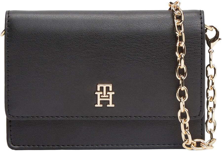 Tommy Hilfiger portemonnee TH Icon met ketting zwart