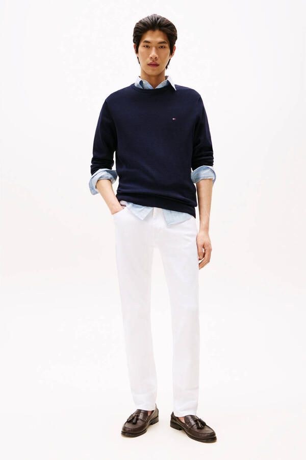 Tommy Hilfiger Trui met ronde hals ESSENTIAL COTTON CREW NECK 100% katoen crewneck regular fit premium mode - Foto 2