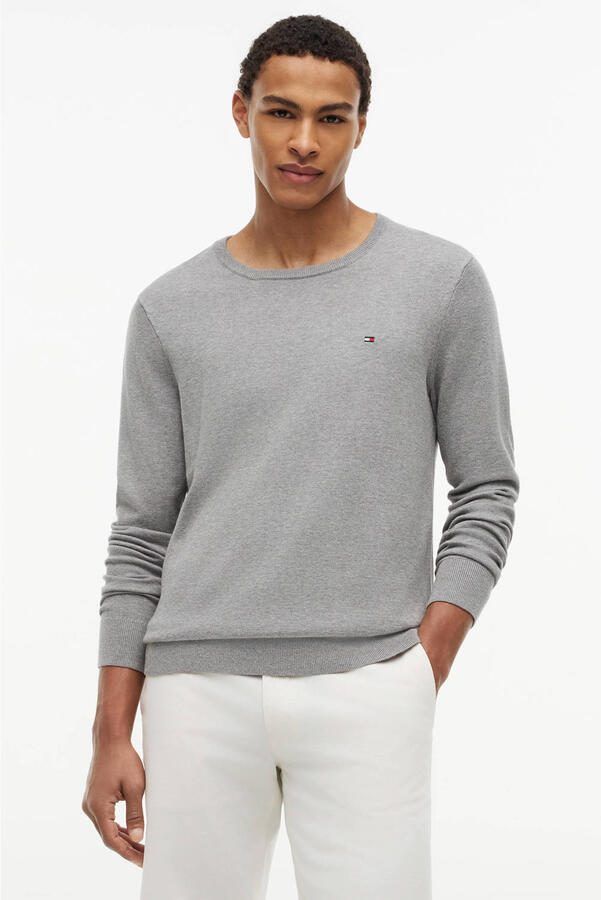 Tommy Hilfiger Trui met ronde hals ESSENTIAL COTTON CREW NECK 100% katoen crewneck regular fit premium mode - Foto 3