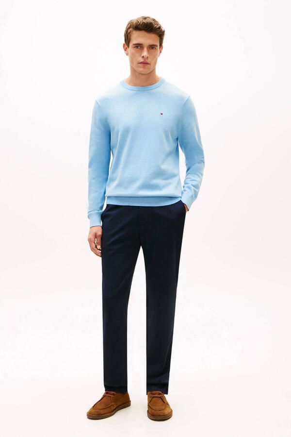 Tommy Hilfiger pullover trui fijn gebreid lichtblauw - Foto 3