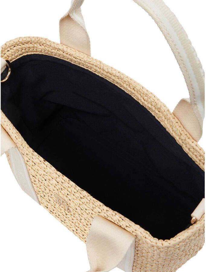 Tommy Hilfiger raffia mini handtas TH Spring naturel - Foto 2