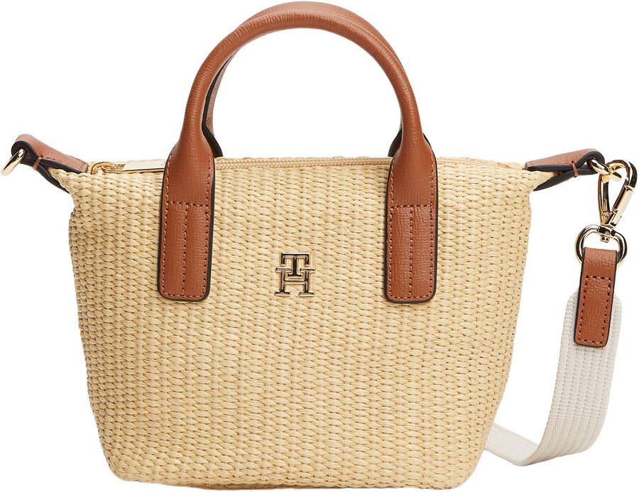 Tommy Hilfiger raffia mini shopper Popette naturel