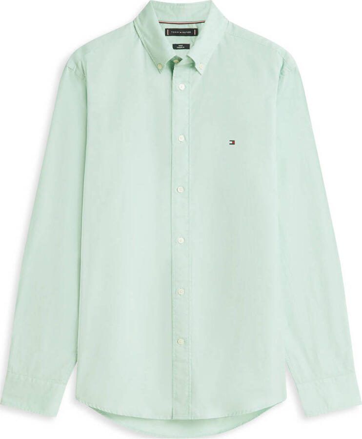 Tommy Hilfiger Regular casual overhemd mintgroen
