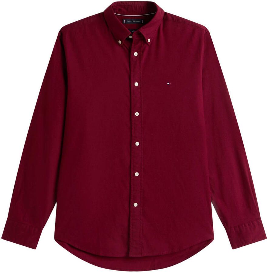 Tommy Hilfiger Overhemd met lange mouwen FLEX FLANNEL SOLID SHIRT