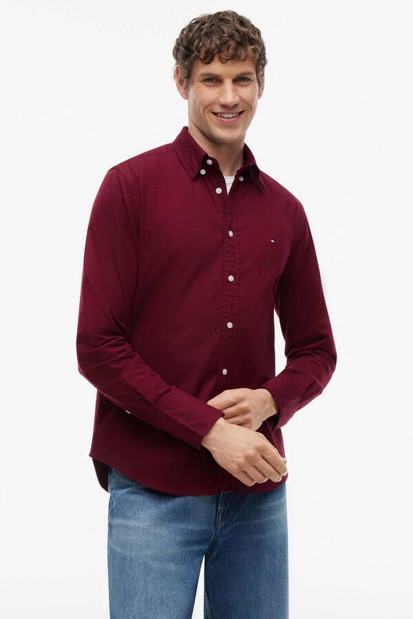 Tommy Hilfiger Overhemd met lange mouwen FLEX FLANNEL SOLID SHIRT - Foto 3