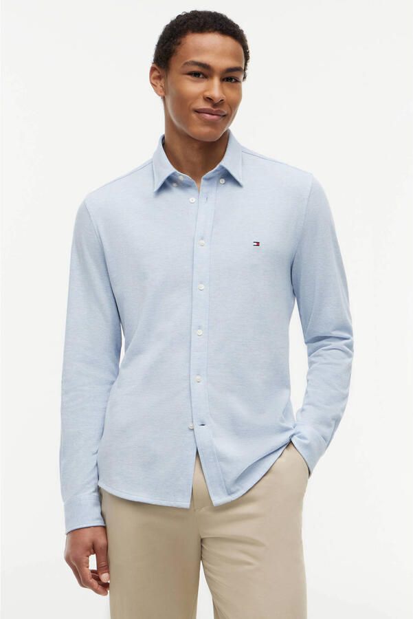 Tommy Hilfiger regular fit overhemd lichtblauw - Foto 3