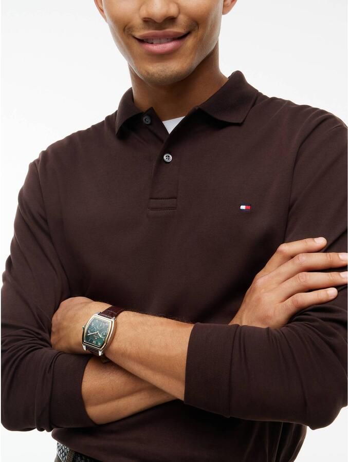Tommy Hilfiger regular fit polo bruin - Foto 2