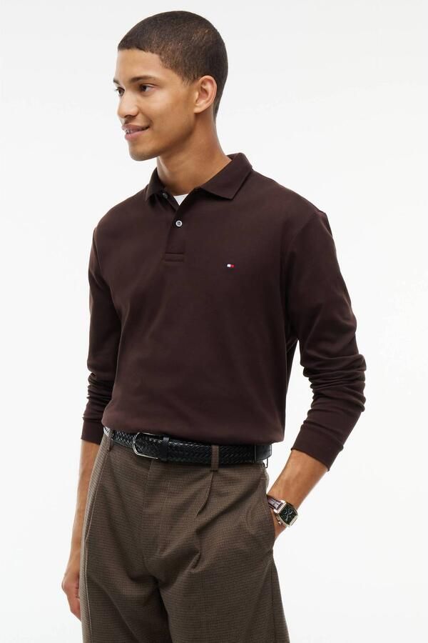 Tommy Hilfiger regular fit polo bruin - Foto 3